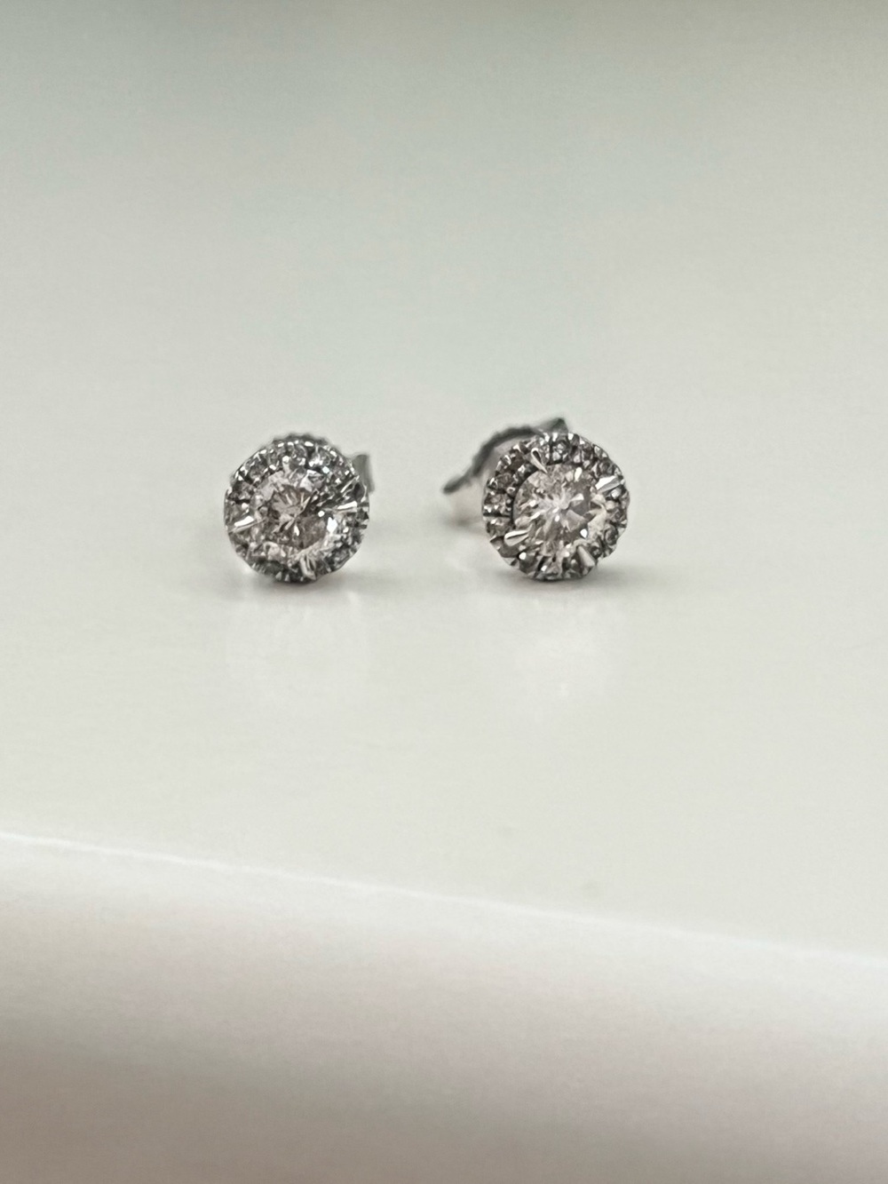 NEW White Gold & Natural Diamond Stud Earrings from Michael Hill, .50 cttw - Picture 7 of 17